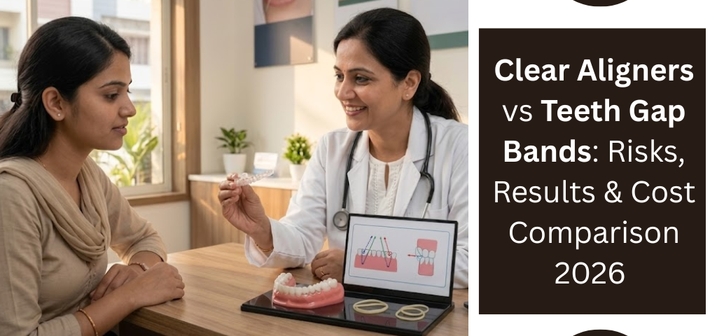 Clear Aligners vs Teeth Gap Bands Risks, Results & Cost Comparison 2026