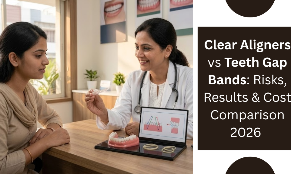 Clear Aligners vs Teeth Gap Bands Risks, Results & Cost Comparison 2026
